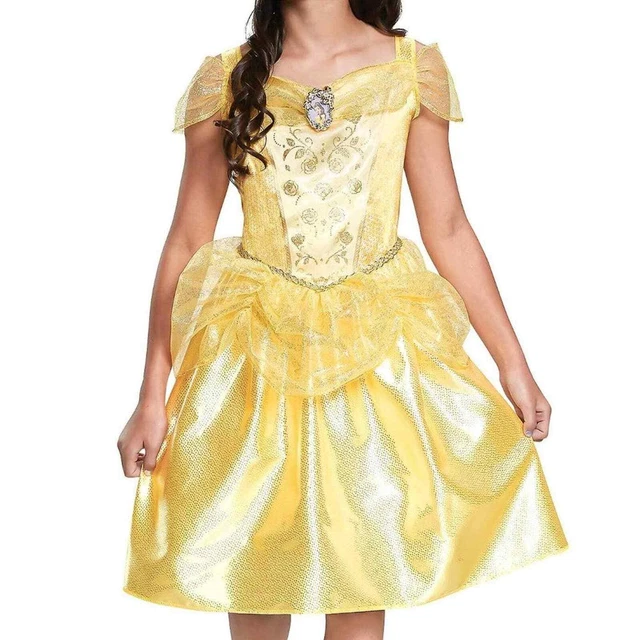 Disney Girl's Belle Princess Child Costume Classic Dress Yellow S/P (4-6X) NWT