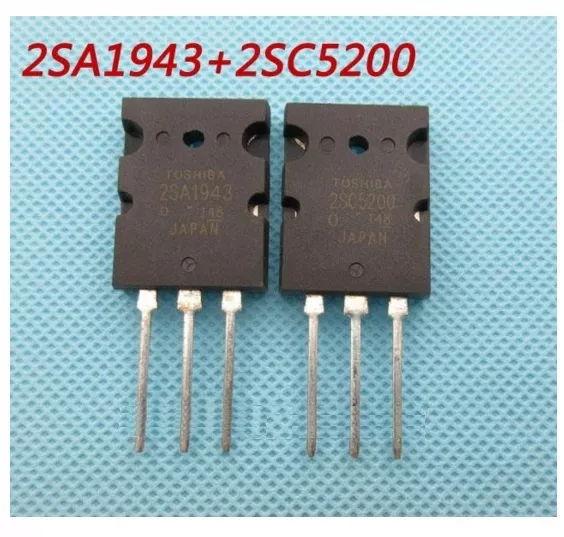 1PAIR OR 2PCS Transistor TO-3PL 2SA1943-O/2SC5200-O 2SA1943/2SC5200 ...