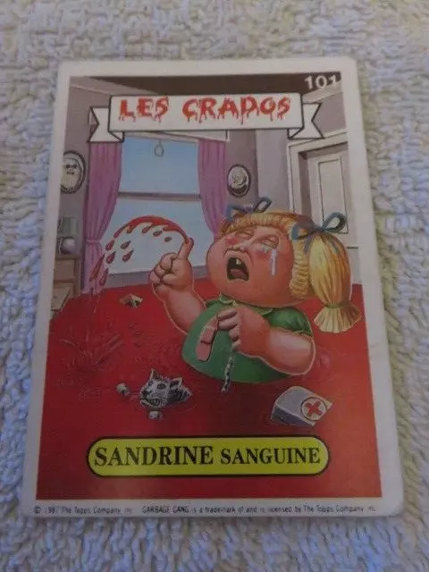 Carte "Les crados" n°101 Sandrine Sanguine BE