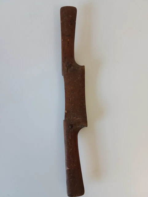 Antique Spokeshave Spoke Shave Wood and Brass Vintage Rustic Woodworking Tool