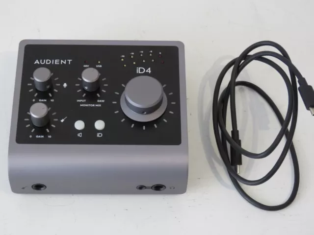 Audient ID4 MKii USB Audio Interface with USB Cable - Near Mint