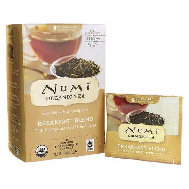 Numi Organic Tea Black Tea - Breakfast Blend 18 Bag(S)