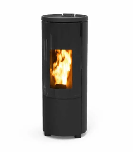 THERMOROSSI Poêle Pellet Air POP 8 Hermétique Et Ventilée 8,3 Kw Noir Mat 2