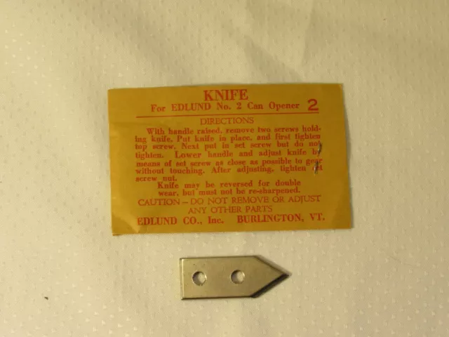 Edlund Can Opener Replacement Blade Knife For No.2 Can Opener