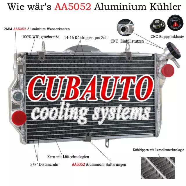 Wasser Kühler Aluminium Für Honda CBR1100XX Super Blackbird Fuel Injected 97-08