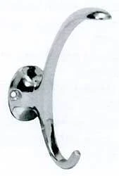 Ives 574A Contemporary 4 3/4"H Cast Aluminum Coat and Hat Hook - Chrome