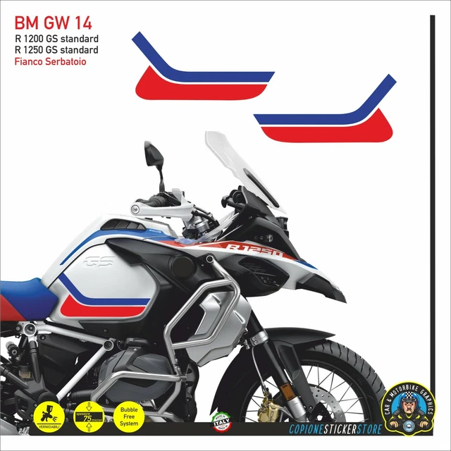 Autocollants pour réservoir de carburant de oto - Autocollant 3D en résine pour B&W R1250GS Autocollants pour réservoir de carburant de oto - Autocollant 3D en résine pour B&W R1250GS