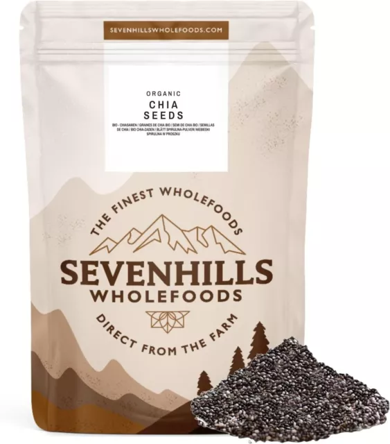 Sevenhills Wholefoods Organic Chia Seeds 1kg      FAST DELIVERY