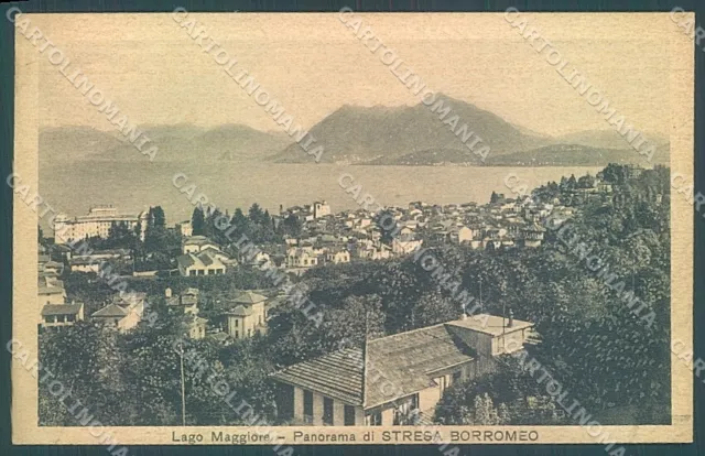 Verbania Lago Maggiore Stresa Borromeo cartolina JK1992