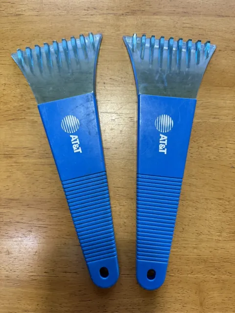 Set Of 2 AT&T Ice Windshield Scrapers