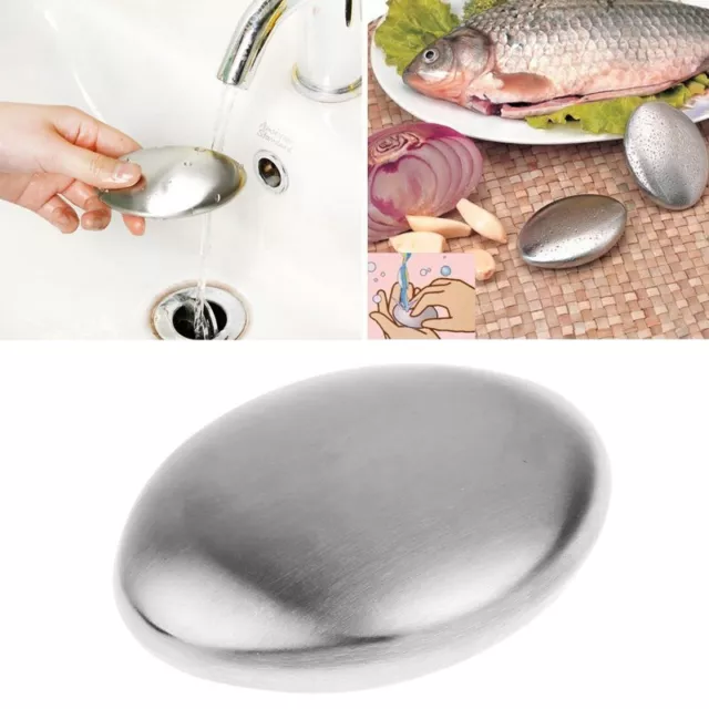 Barre de savon en acier inoxydable anti-odeur de soufre pour se d??barrasser des