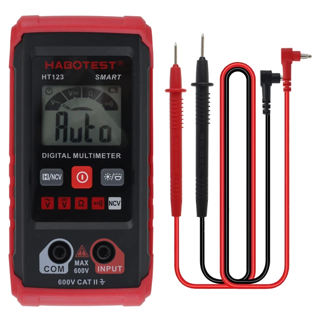 Sanpyl Digital Multimeter With Backlight & NCV - Auto-Ranging 6000 Counts Tester For Voltage, Current, Resistance