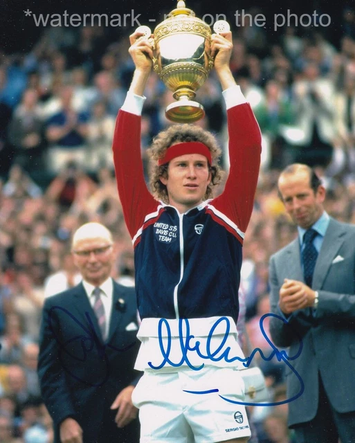 John Mcenroe Signed Autograph 8X10 Photo