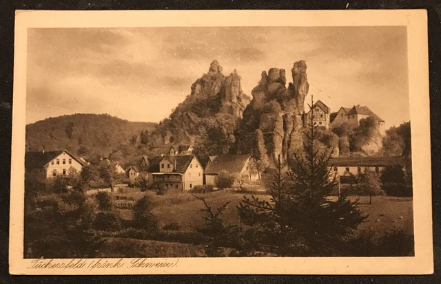 sehr schöne alte Pk-Künstlerkarte - von 1924 / Tüchersfeld 91278 fränk. Schweiz