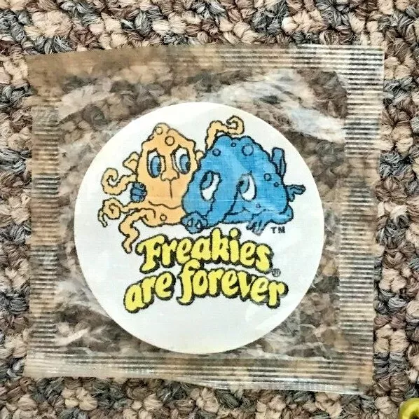 RARE 1970s Freakies Are Forever Cereal Patch *SEALED* HAMHOSE & SNORKELDORF