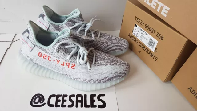 ADIDAS X KANYE West Yeezy Boost 350 V2 Blue Tint 2017 Sply UK10.5