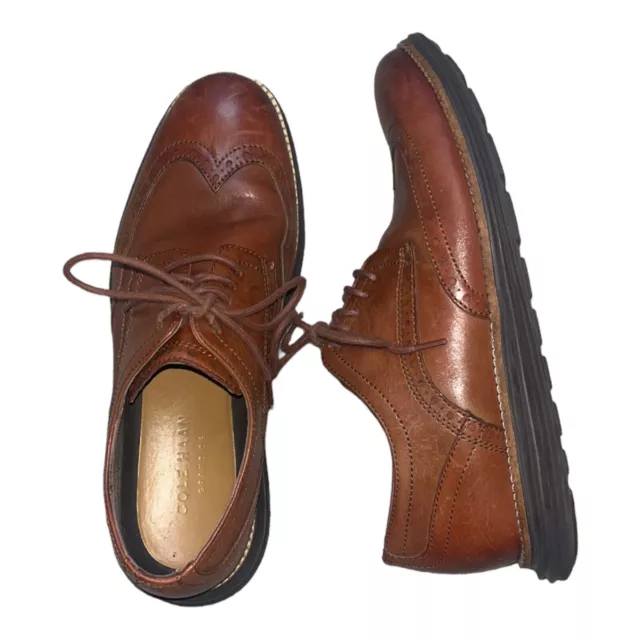 COLE HAAN MEN'S ØriginalGrand Wingtip Oxford shoes Woodbury-Java Size ...