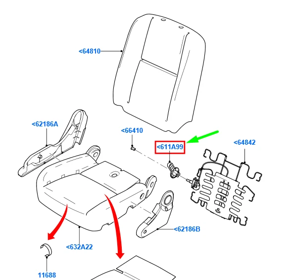 Alrens Poignée De Réglage Siège Avant Noire Pour Renault Clio 2 Et Twingo 1 - Lot De 2