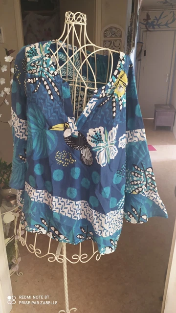Jupe Miss Captain Tortue - Taille 14 Ans/36/S - Motif Chevrons Et Fleurs - Neuf Sans étiquettes