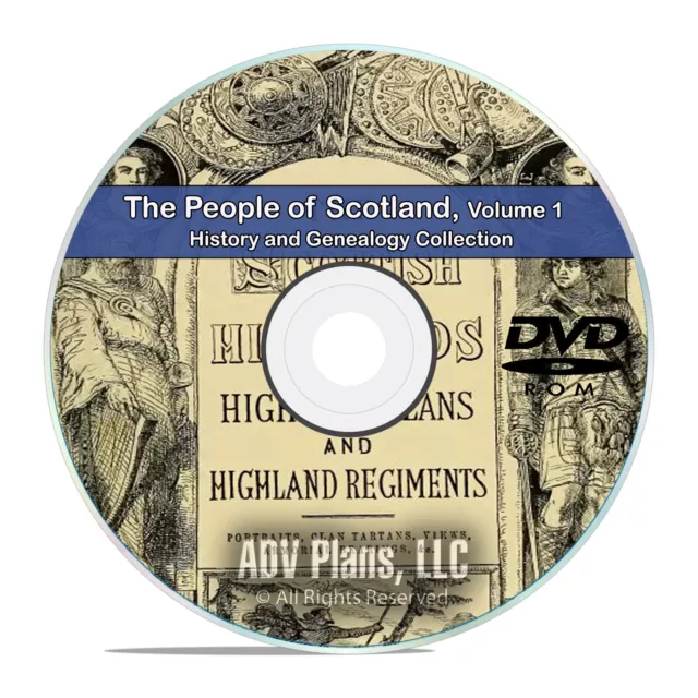 Scotland Vol 1 People Cities Family History and Genealogy 124 Books DVD CD B47