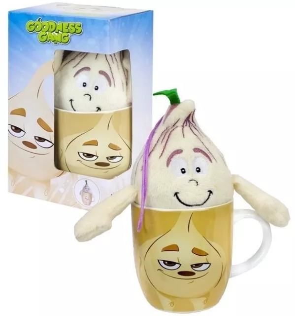 Goodness Gang große Tasse und passendes Plüschfigur Knoblauch