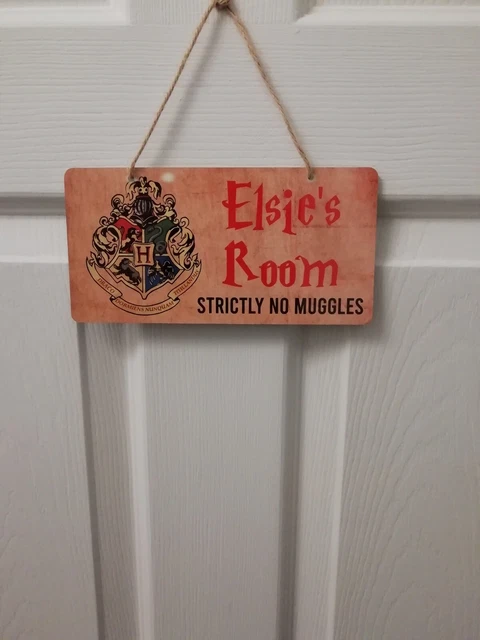 PERSONALISED HARRY POTTER Kids childrens Room Sign Hanging Plaque Door ...