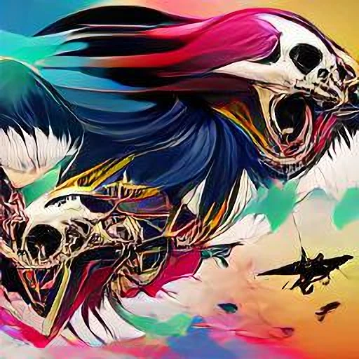 NFT ART "Bird Bones" by Aaustin Bornman