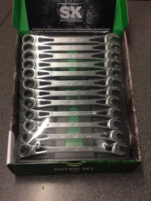 Sk Professional Tools Set Wr Ratch 12Pc Metric Skt80019