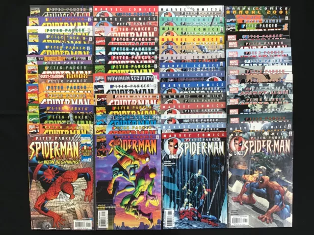 PETER PARKER SPIDER-MAN Lot of 57 Marvel Comics - #1-8 11 12 14-57 A99 A00 A01!