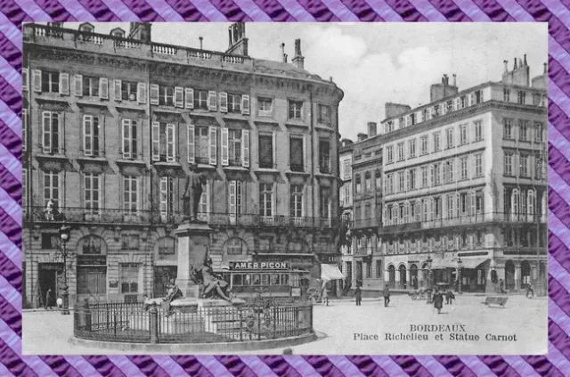 CPA 33 - Burgundy - Place Richelieu And Statue Carnot