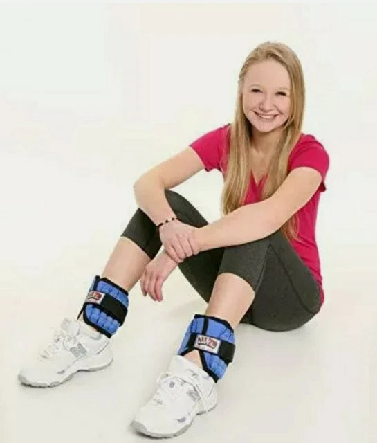 All Pro 5lb PAIR Ankle Weights STYLE 300 Adjustable Senior Exercise Rehab Soft