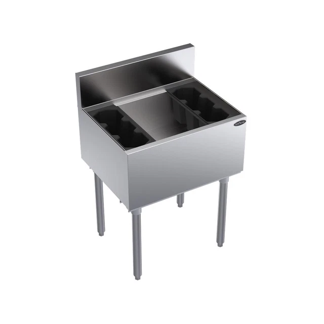 Krowne KR19-24-10 24"W x 19"D Underbar Ice Bin/Cocktail Unit - 74 lbs Ice Bin Krowne KR19-24-10 24"W x 19"D Underbar Ice Bin/Cocktail Unit - 74 lbs Ice Bin