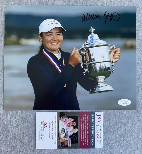 2023 US WOMENS OPEN CHAMP ALLISEN CORPUZ SIGNED 8x10 PHOTO LPGA GOLF JSA AS93008