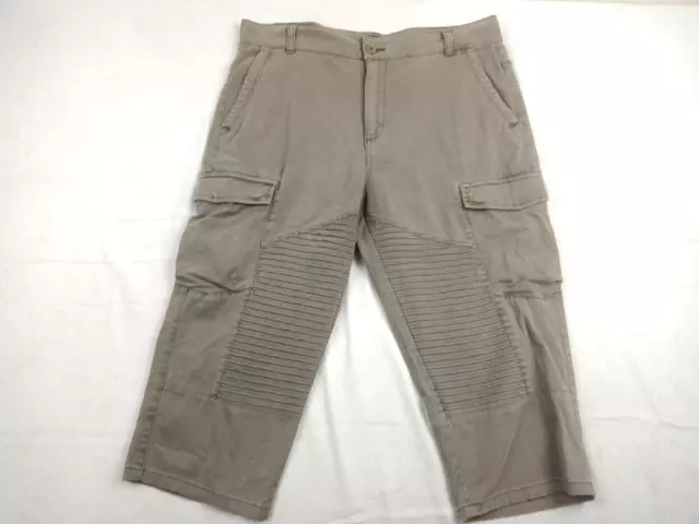 St Goliath Cargo Shorts Half Pants Men's Size 34" Waist 19" Inside Leg Grey GC