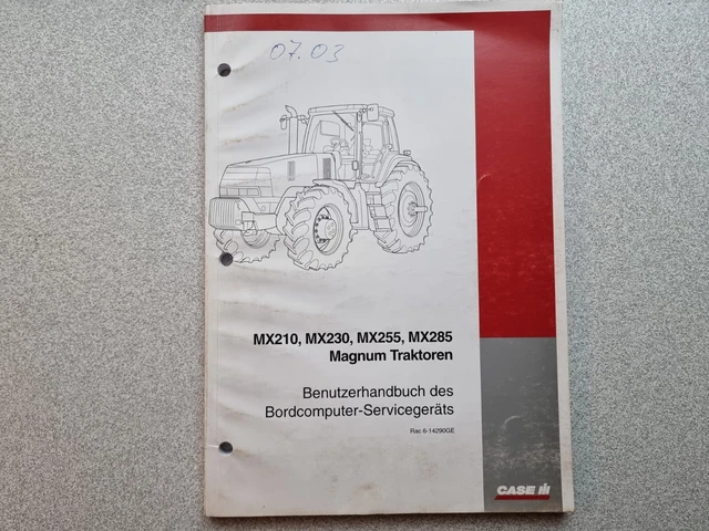 Case MX Magnum Traktoren Benutzerhandbuch des Bordcomputer Servicegeräts