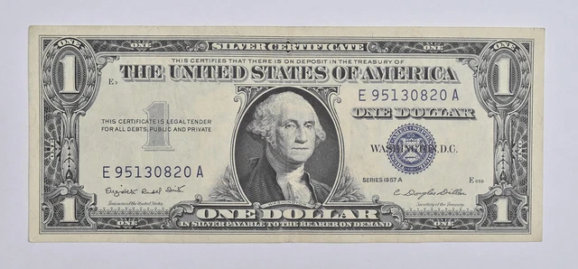 Crisp - 1957-A United States Dollar Currency $1 Silver Certificate *975