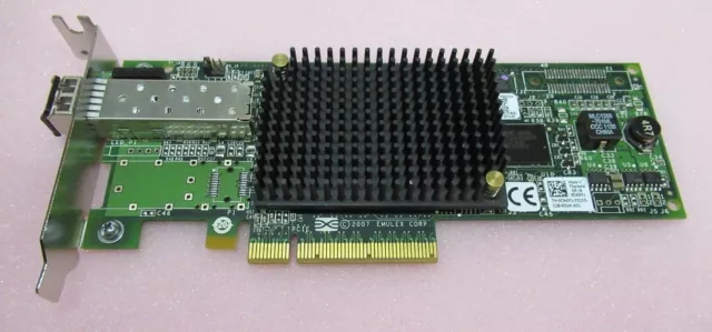 DELL Emulex LPe12000 CN6YJ 8Gb Fibre Channel FC PCI-E HBA Host Bus Adapter + SFP