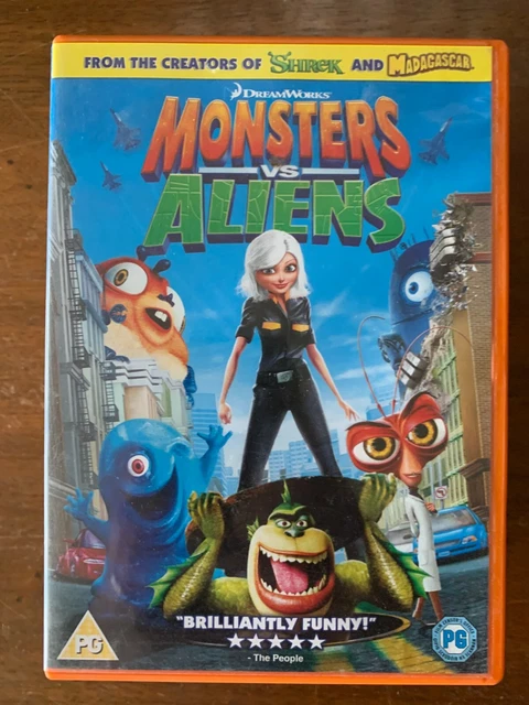 MONSTERS VS ALIENS DVD 2009 DreamWorks Animated Feature Film Movie EUR
