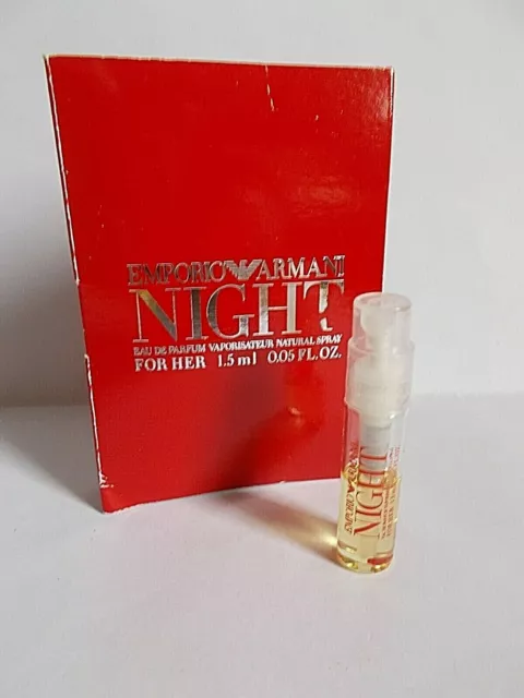 Echantillon tube Armani Night Eau de Parfum 1.5ml pour collection