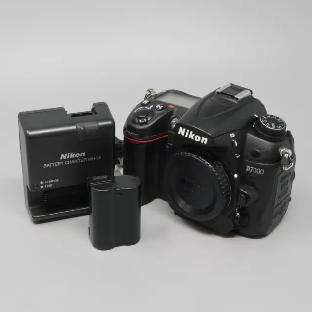 Nikon D7000 16.2 MP Digital SLR Camera Body Black - 20K Clicks!