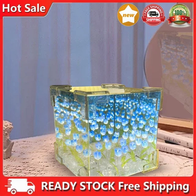 TULIP MIRROR NIGHT Light Handmade DIY DIY Tulip Lamp Kit Flowers