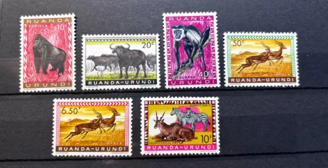 RUANDA URUNDI stamps 1959 Airmails / MNH  / TA115