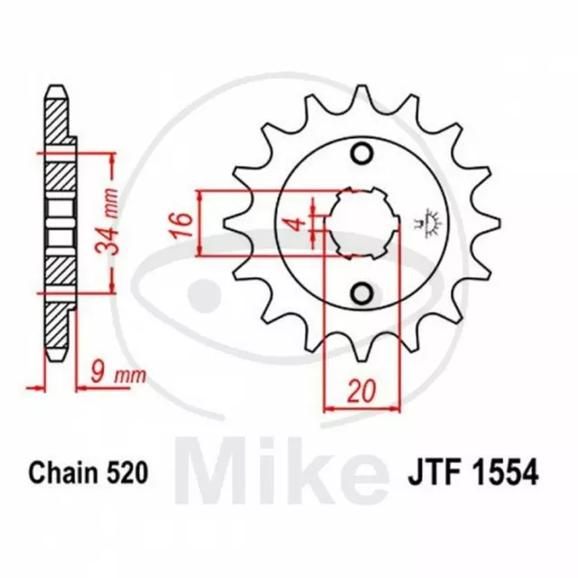 PIGNONE Z13 520 726.37.18 YAMAHA 200 YFS Blaster 2000-2007