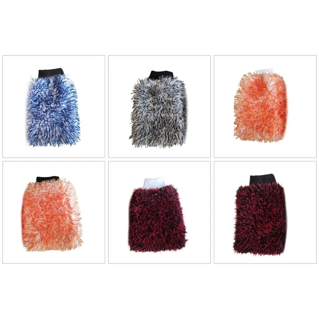 Washing Tool Wash Equipment Double Sided Auto Wash Mitts Cleaning Gloves