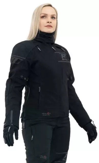 Giacca moto donna impermeabile GoreTex laminato Rukka RAPTORINA JKT black