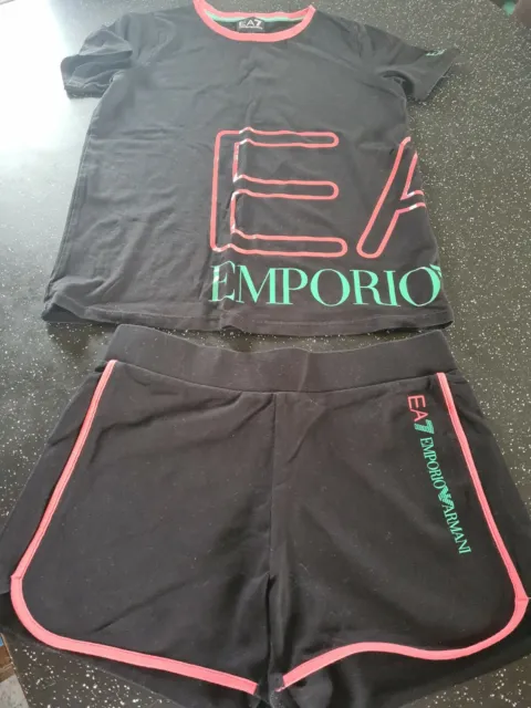 Emporio Armani Tshirt Short Set Age 10Y - Worn Twice