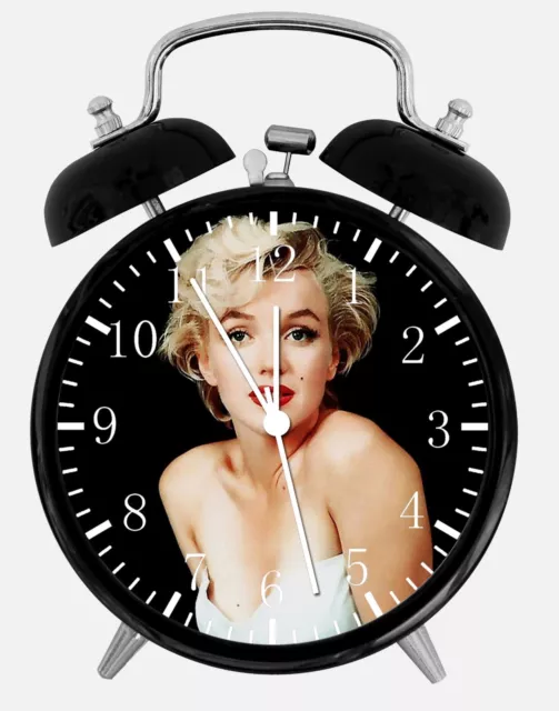 Marilyn Monroe Alarm Desk Clock 3.75" Home or Office Decor E228 Nice For Gift