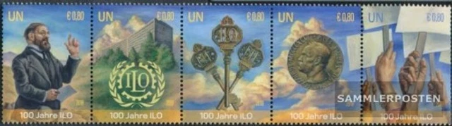 UNO - Wien 1057-1061 Fünferstreifen (kompl.Ausg.) gestempelt 2019 Arbeitsorganis
