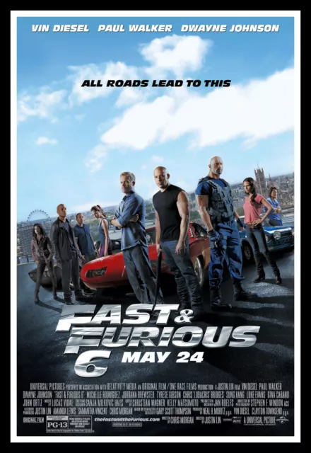 Fast And The Furious 6 Movie Poster Print & Unframed Canvas Prints