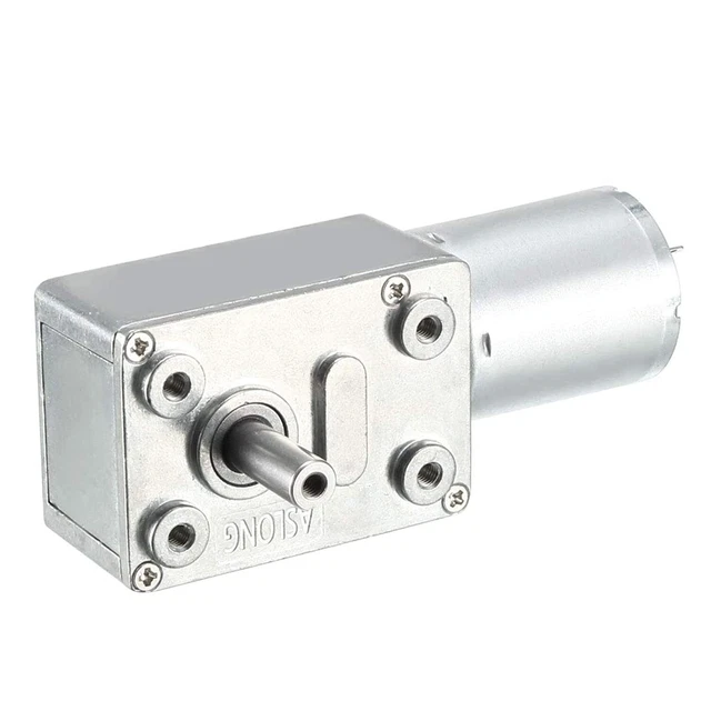 uxcell DC 12V 100RPM Worm Gear Motor 6mm Female Shaft High Torque Turbine Redu